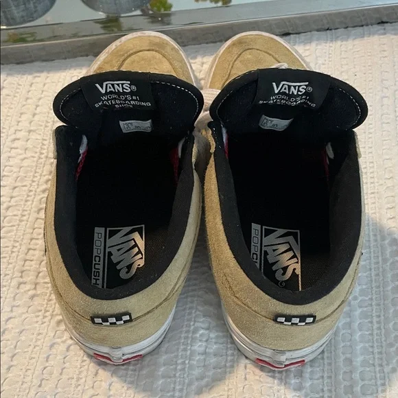 Vans Beige and Black Half Cab Suede Men's Sneakers - Picture 7 of 8